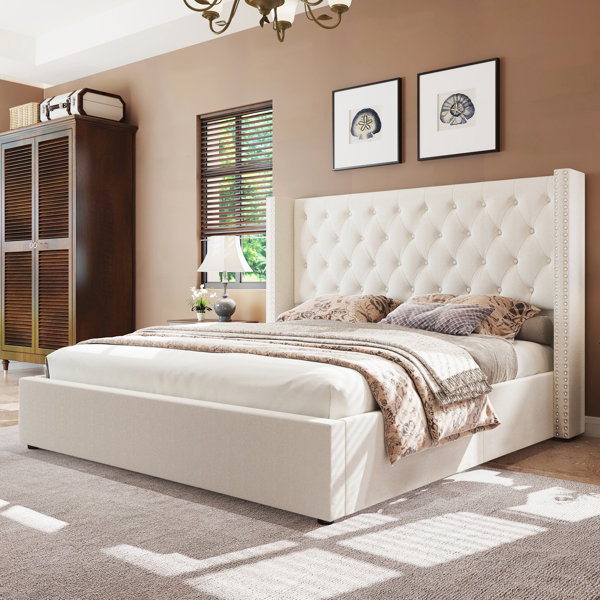 Lark Manor Aoko Upholstered Platform Bed Wayfair